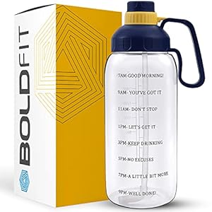 Boldfit Gym Gallon Bottle for Men 2 Litre water bottle for Gym Workout Motivational Sipper Bottle for Adults Gallon Gym Water Bottle for Home, Fitness for Men & Women 2 Litre Gallon – ( Mega White )