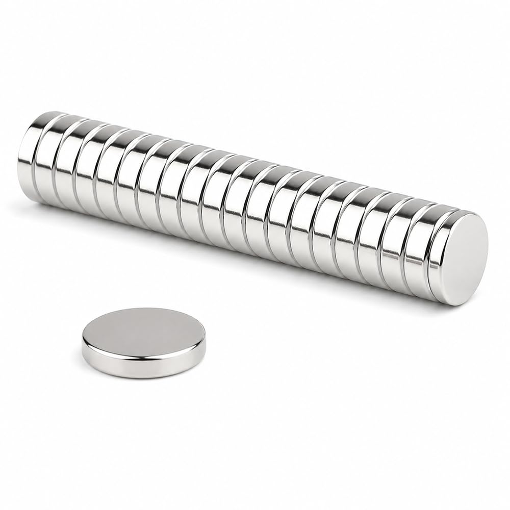 Magnesy neodymowe, 15x3 mm N38 100 sztuk, małe magnesy, mocne magnesy, do majsterkowania, do biura, na tablicę suchościeralną, do przypinania, tablic magnetycznych