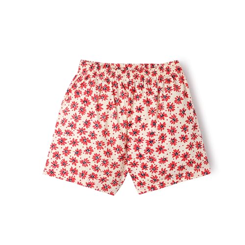 Image of Girls Premium Cotton Printed T-Shirt & Shorts Set | Summer Wear Comfortable Loungewear Clothing Set | Girls Co-Ord Set | Casual Half Sleeve Printed Top & Bottom Set