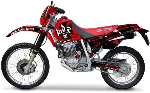 エムディーエフ(MDF) グラフィックキット サイドカバーセット ブラッディーモデル レッド SUPER XR250/BAJA[MD
