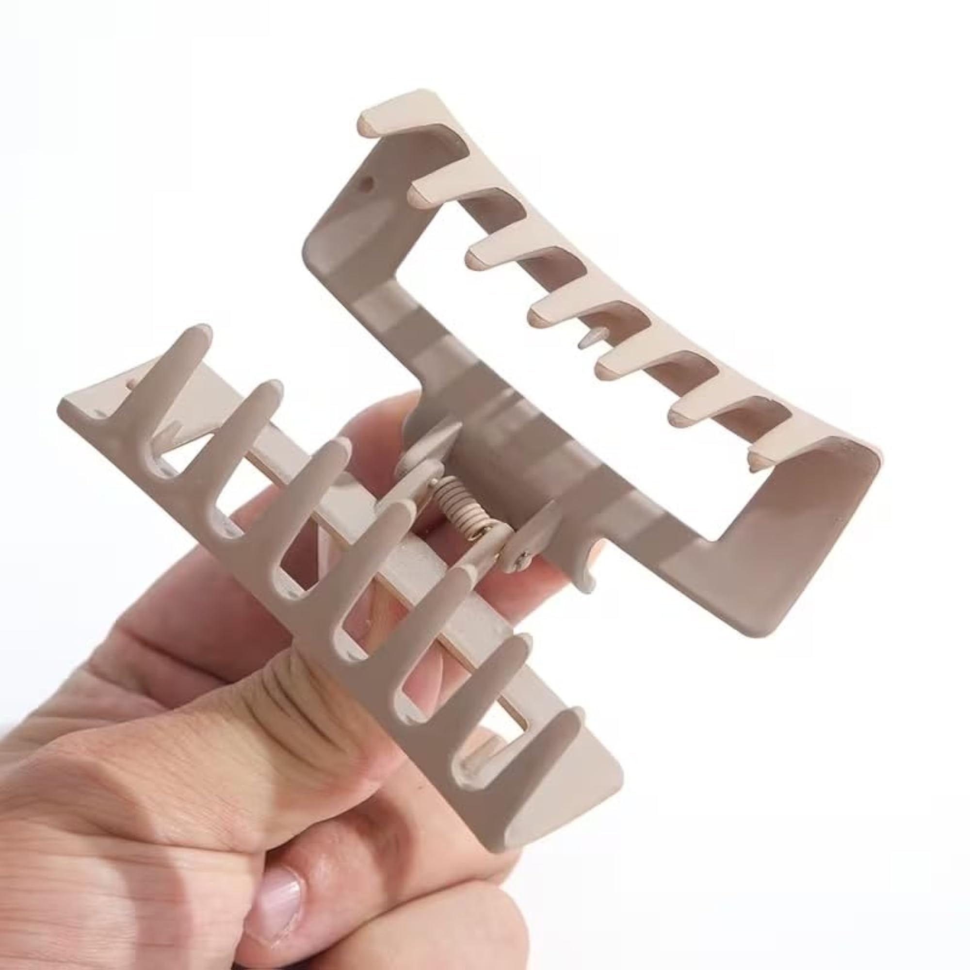 Pack of 2 Durable Grip Rectangular Hair Claw Clips