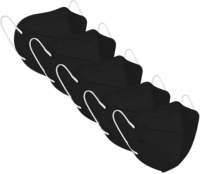 N-95 Disposable Concealed Nose Clip Face Mask - CE and ISO Certified , Pack of 10 - Size for Adults and Teens