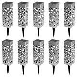 IDMarket - Lot de 10 Lampes solaires extérieures Molly