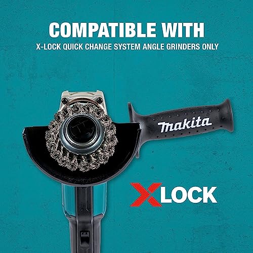 Image of Makita D-72621 X-Lock 3-1 /8 inch Carbon Steel Knot Wire Cup Brush