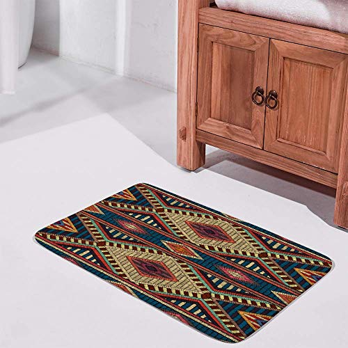 Tapis de bain antidérapant et absorbant en coton brodé de 91x61 cm - 3