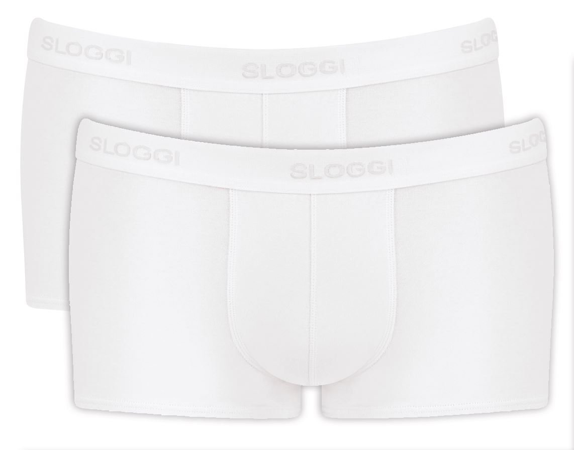 Sloggi Men's 24/7 Hipster 2P Plain Boxer Briefs, White, Medium (Manufacturer Size:34)