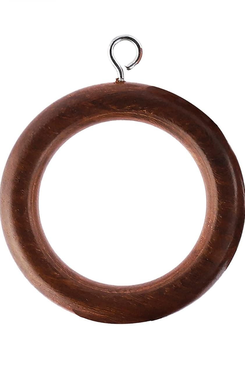 Wooden Curtain Rings, 2.5 X 2.5 Inch,Natural Sheesham WoodPack of 100 Medium Brown