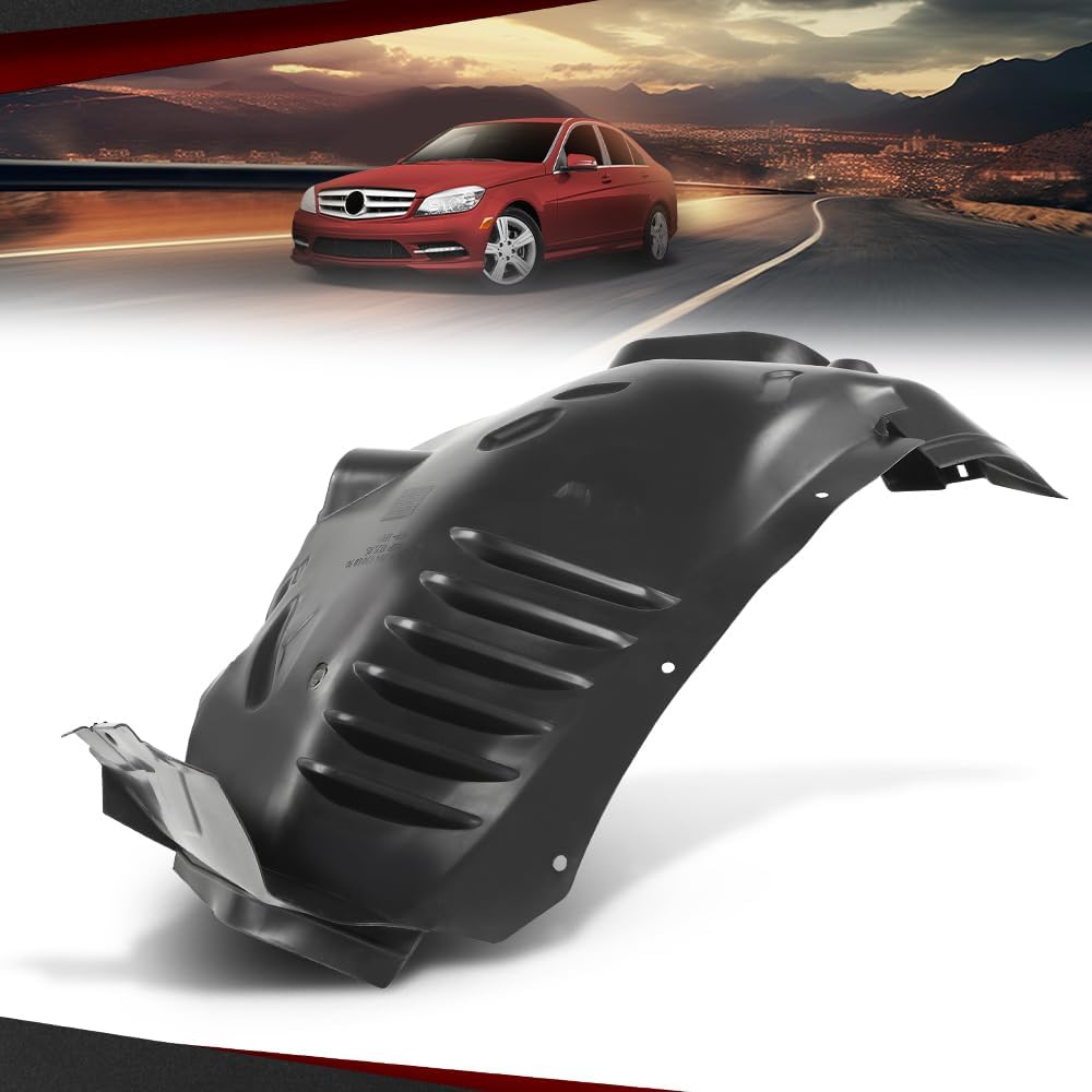 Front Fender Liner Driver Side Compatible with Benz C300 C350 2008-2011 MB1248145, 2046905730