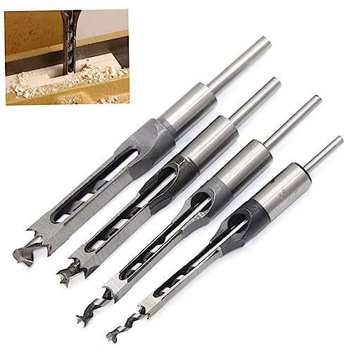 DOITOOL Square Drill Bit Hinge Drill Bits Centering Drill Bit Hinge Bit Center Drill Bit Square Hole Reamer