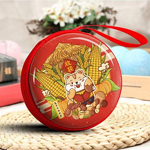 Preisvergleich Produktbild Unbekannt Weihnachten Süßigkeiten Geschenkbox Geldbörse Reißverschluss Kleine Brieftasche Geldbörse Weißblech Bargeld Aufbewahrungstasche