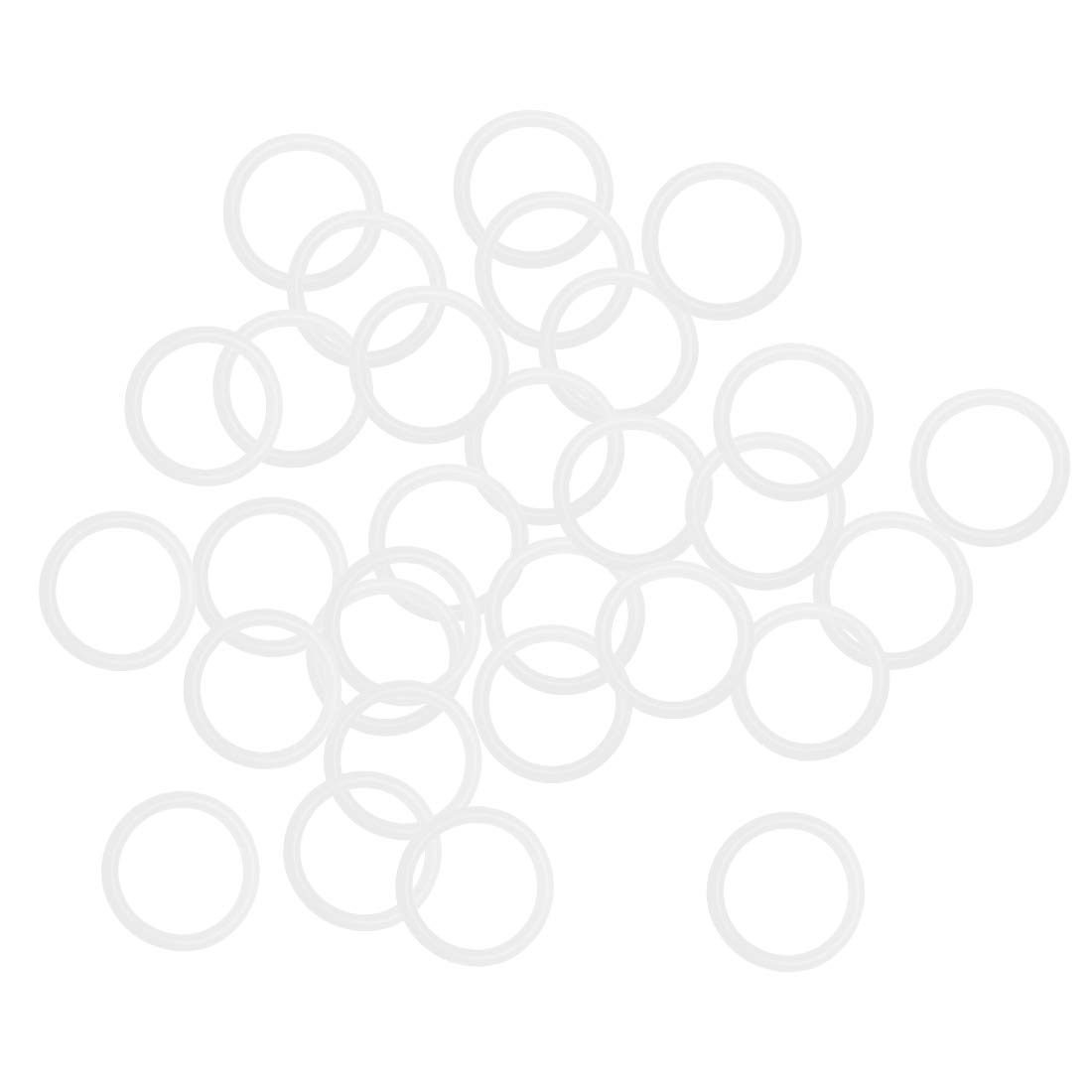 Sourcing Map Lot De 20 Joints Toriques En Silicone, Diamètre