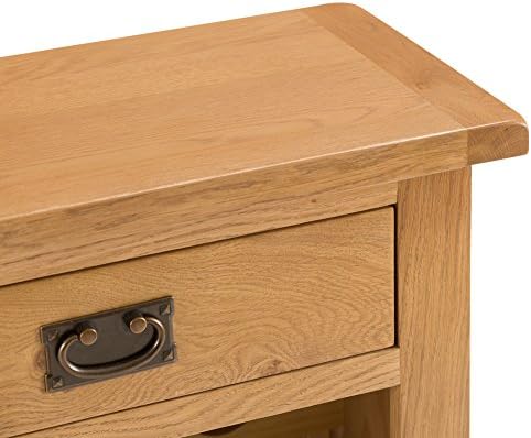 The Furniture Outlet Rustic Oak Wine Cabinet