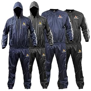 NORTH EDGE Sauna Sweat Suit Heavy Duty Sauna Suit ...