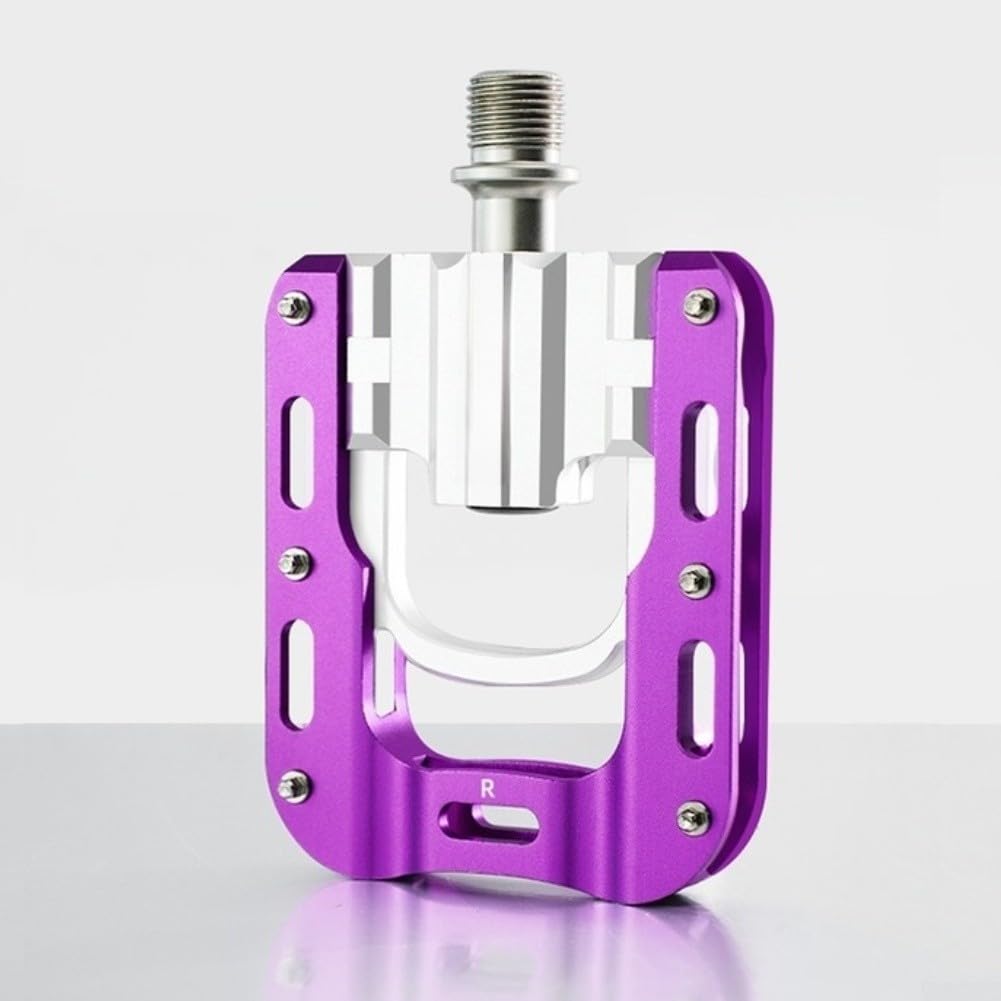 Honseadek Pedales de bicicleta plegables de 9/16 pulgadas, aleación de aluminio con rodamientos sellados, diseño de plegado rápido para bicicletas Brompton y plegables, antideslizantes para