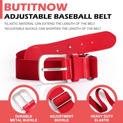 2-15Y Boys Baseball/Softball Socks and Belt Combo Kids T-Ball Socks Set for Toddler Youth3