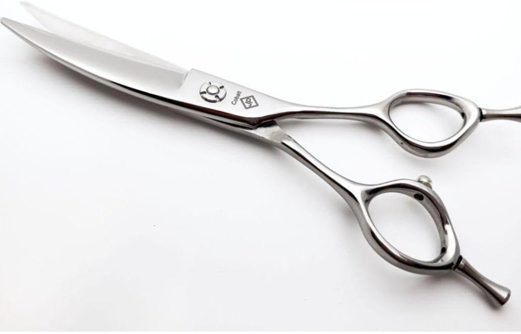 6inchスパッと快適に切れるカーブシザートリミング犬猫トリマーペット