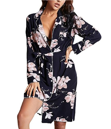 Robe kimono pour femme peignoir manches longues et chemise de nuit confortable