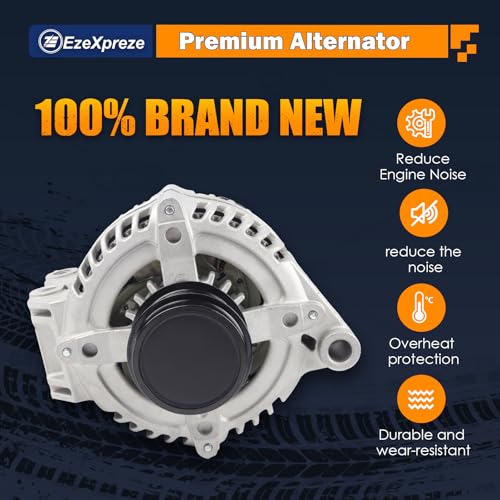 Image of Ezexpreze Alternator Compatible with Chrysler 200 11-14, Town & Country alternator 11-16 & Dodge Avenger 11-14, Grand Caravan 11-20, Journey 11-19 & Ram C /V & VW Routan, V6 3.6L,11570N, 11570