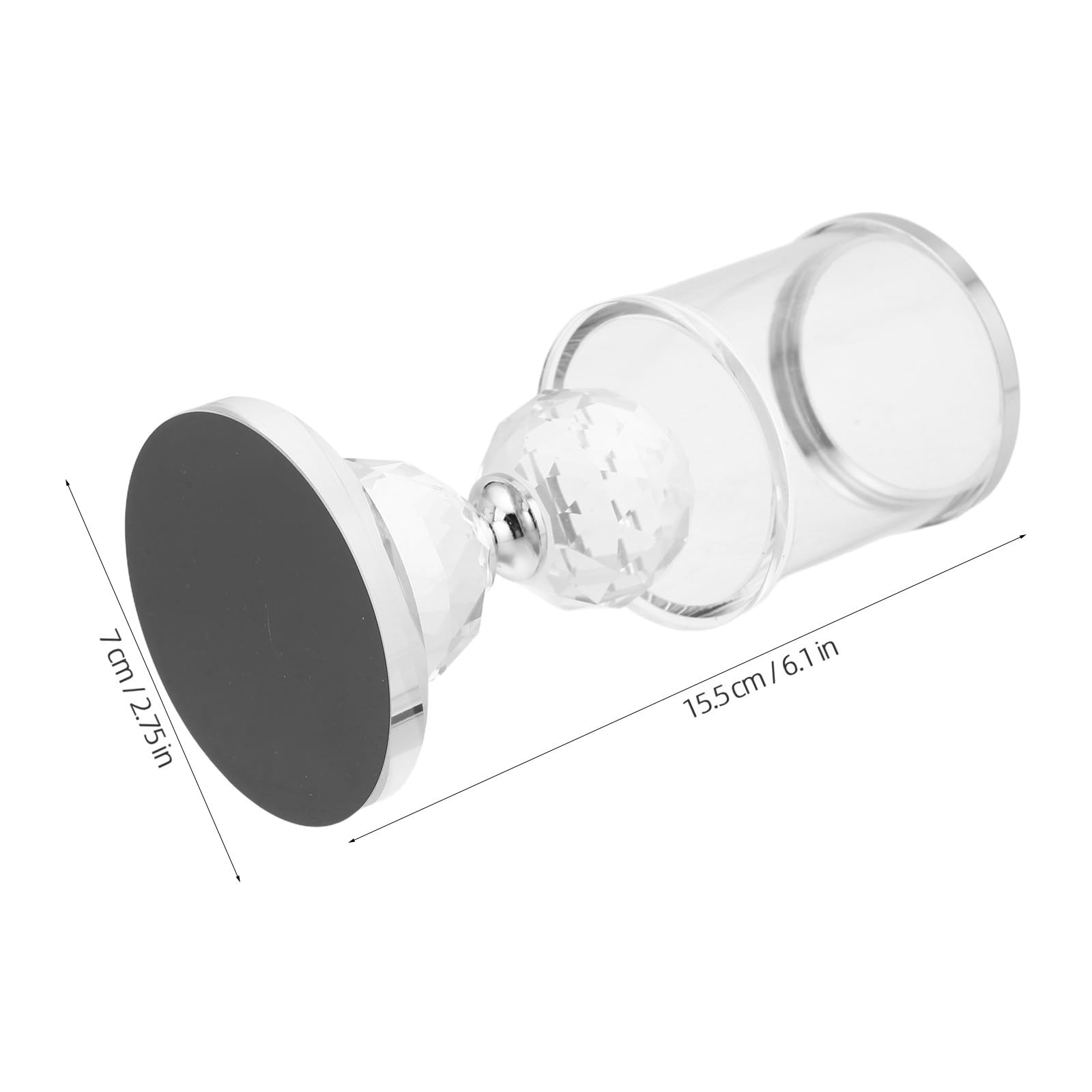Zerodeko 2 portavelas cónicos Transparentes para Velas de 2 Pulgadas.