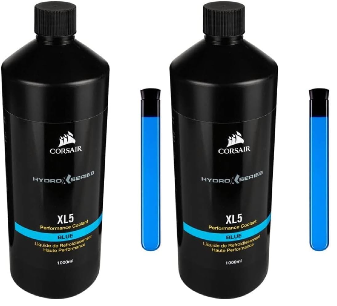 Corsair Hydro X Series XL5 Performance Kühlflüssigkeit 1L -blau One Size (Packung mit 2)