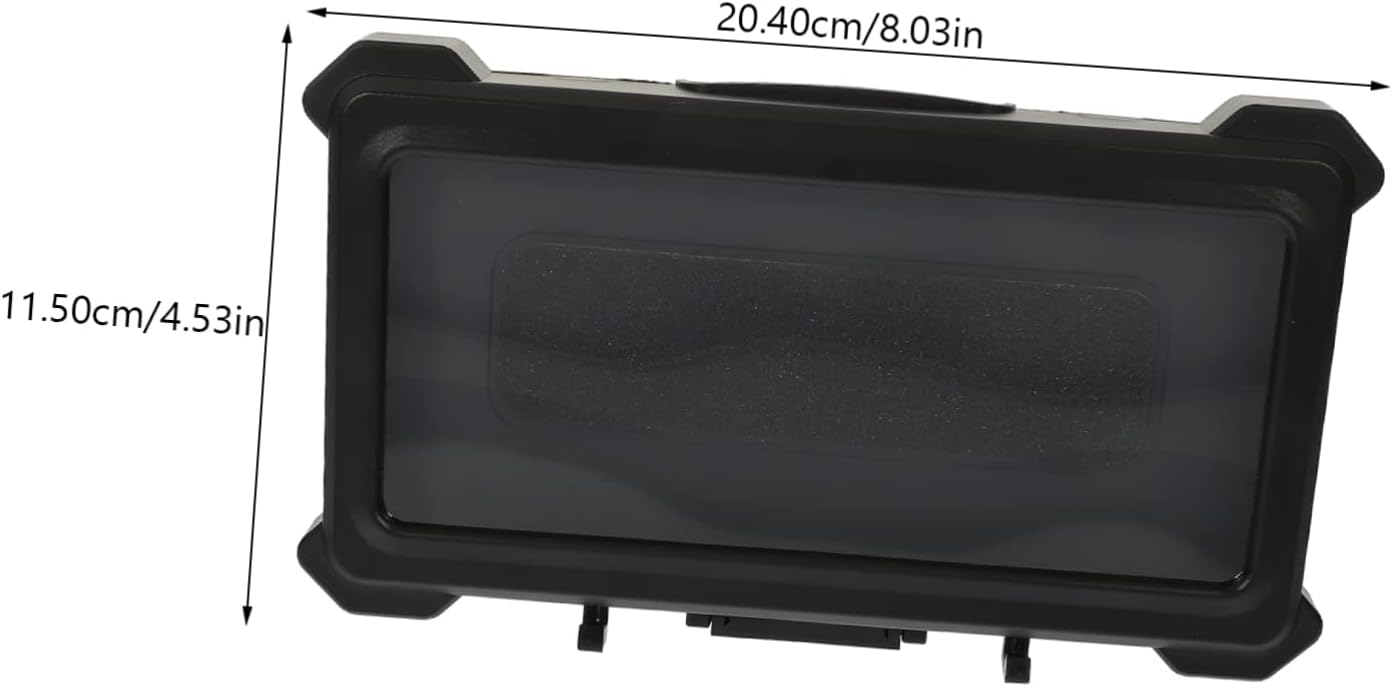 Wall Mounted Waterproof Phone Holder Case with Rotation, Black ABS PET image 2