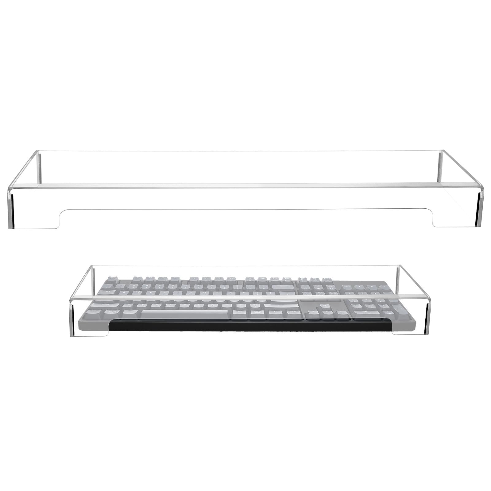 Transparente Acryl Tastaturabdeckung Schutzhülle für Tastatur Staub und Wasserschutz Leicht zu Reinigen für Büro und Zuhause