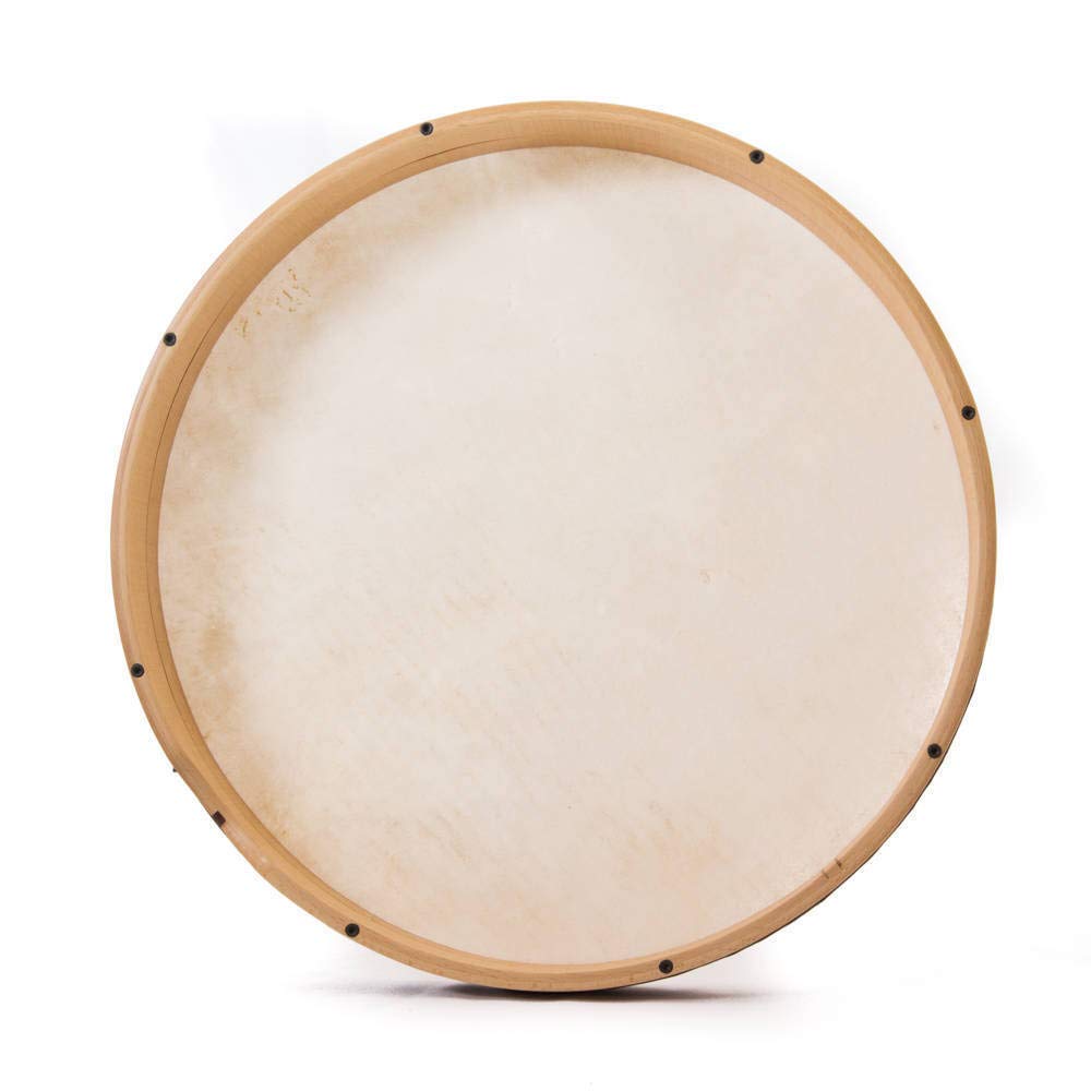 Tamburo a cornice 45 cm / 18 pollici Bendir Daf Natural Got Skin Accordatura interna accurata