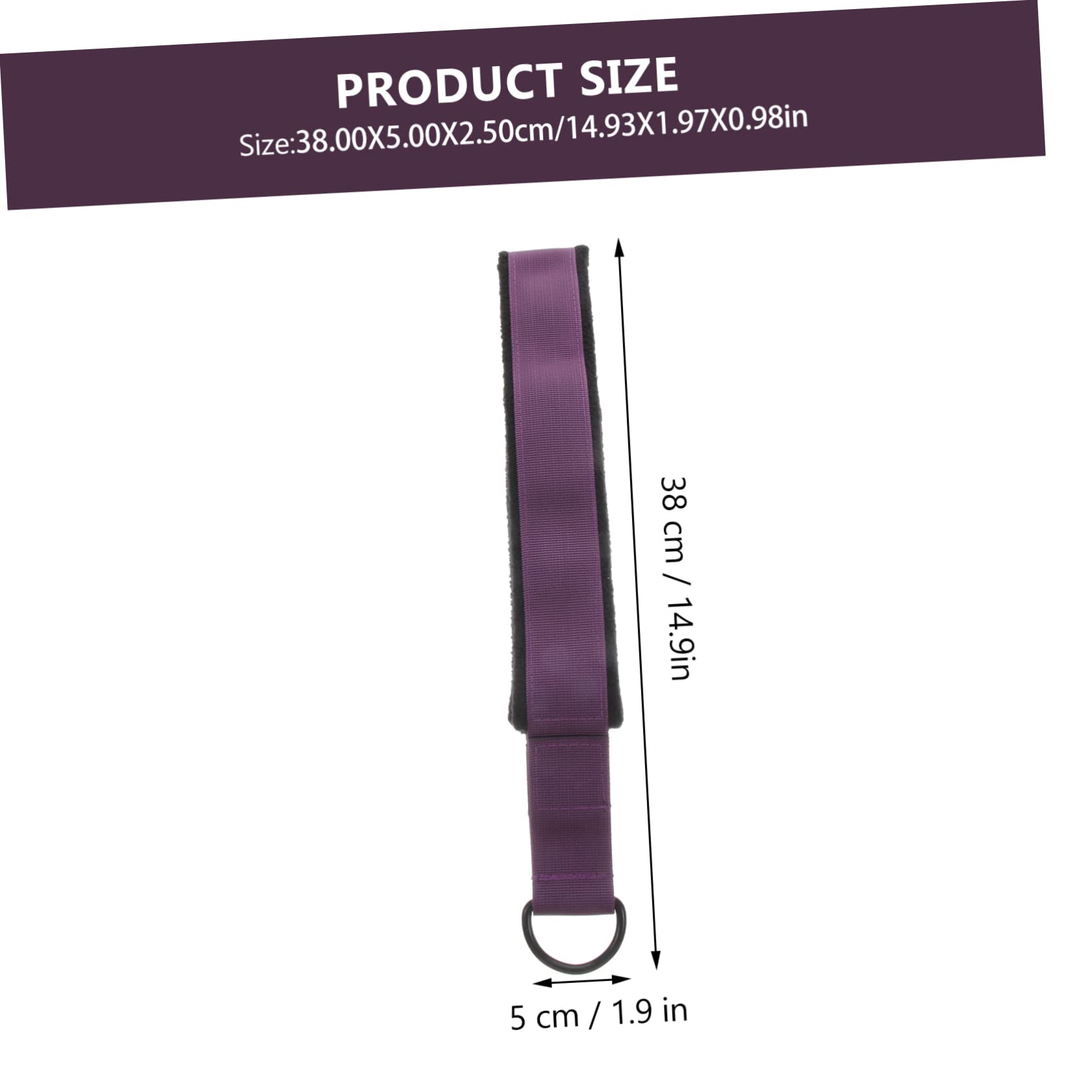 Toyvian 2Pcs Elastic Yoga Straps for Home Fitness Stretch Bands for Resistance Training for Legs Shoulders and Back Exercises Durable Flexible Design