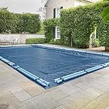 Doheny’s Commercial-Grade Economy 4 Year Winter Pool Cover for Inground Pools – 20' x 40' – Includes Heavy-Duty Water Bag Loops Every 4 Ft to Prevent Roll Away