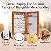 Tapeera Folding Peg Board Display Stand For Vendors 40 Hooks Included - Jewelry Display For Craft Show - Tabletop Pegboard Earring Display For Vendor Event - Bracelet Display Rack For Selling Keychain #3