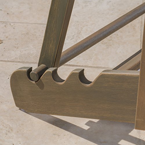 Gdfstudio Halley Outdoor Reclining Wood Adirondack Chair With Footrest (2, Grey) #TOP6