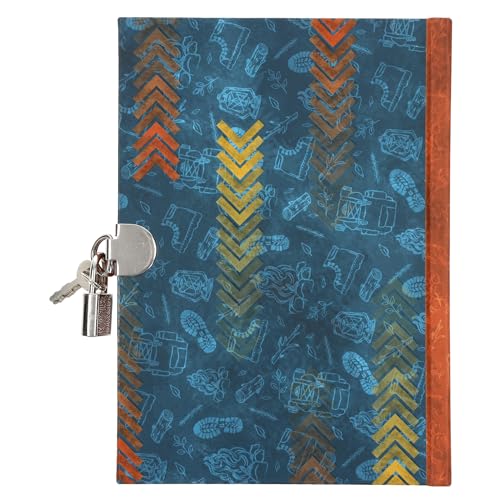 Image of Secret Diary with Lock /Keys, Boys Interactive Glow in the Dark Christian Journal with Writing Prompts Teen, Tween - Life is an Adventure with Jesus Psalm 16:11 Bible Verse