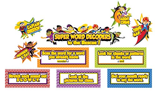 Carson Dellosa Super Power Decoding Words Mini Bulletin Board Set (110316)