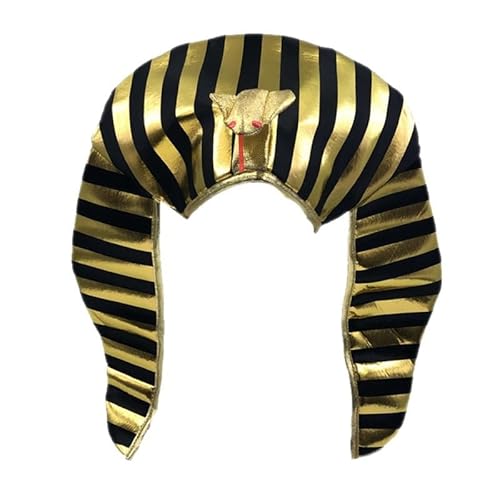pawlickio Costume da faraone egiziano, cappello di faraone, copricapo di Cobra placcato in, per costumi di Halloween, forniture a tema per feste