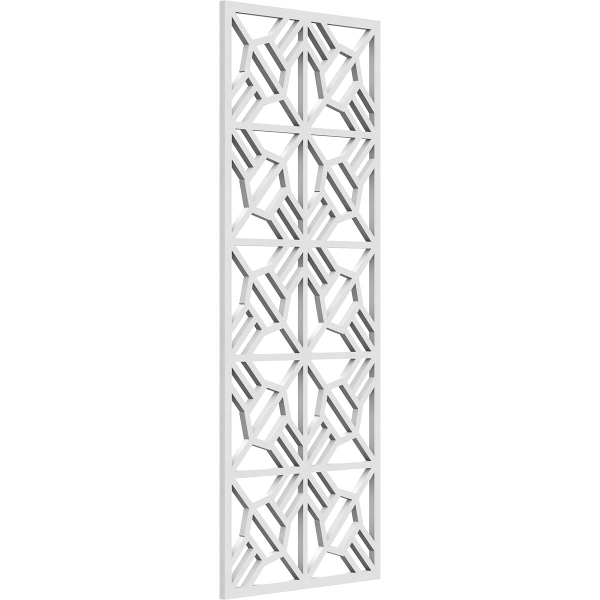 11 3/8"W x 29 3/8"H x 3/8"T Auburn Decorative Fretwork Wall Panels in Architectural Grade PVC