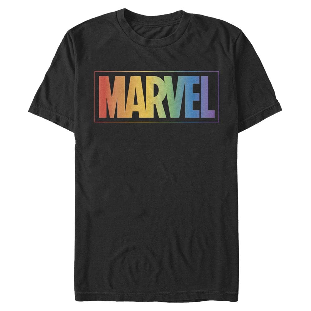 Rainbow Marvel Bisiklet Yaka T-Shirt Tişört Erkek