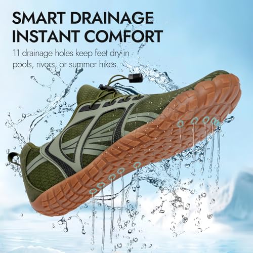 Image of ATHMILE Barefoot Water Shoes Women Men Wide Non Slip Aqua Beach River Pool | Quick Dry Swim Kayak Lake Hiking Surfing Boating Fishing Diving Rock Climbing Cruise Ship Essentials