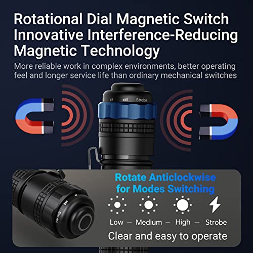 Nextorch 1600 Lumens Tactical Flashlight Usb Rechargeable Led Flashlight Police Ultra Bright Pocket Torch For Camping, Outdoor, Emergency, Everyday Flashlights Ta30C #TOP3