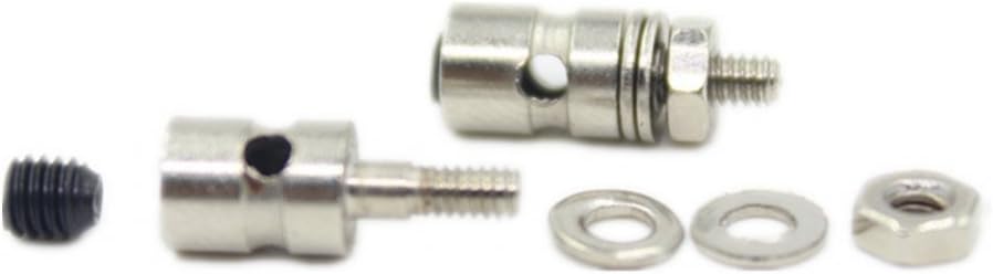 Hobbypark 25-Pack Adjustable D2.1mm Pushrod Connector Linkage Stoppers RC Model Airplane Replacement