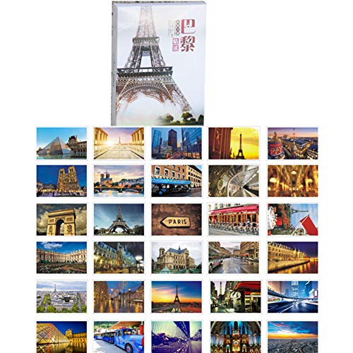 1 lot de 30 cartes postales vierges avec motif Tour Eiffel Cover