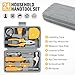 24 Piece Small Tool Kit for Men and Women, Mini Hand Tool Set with Storage Box for Home, DIY, Office, Garage(Yellow)