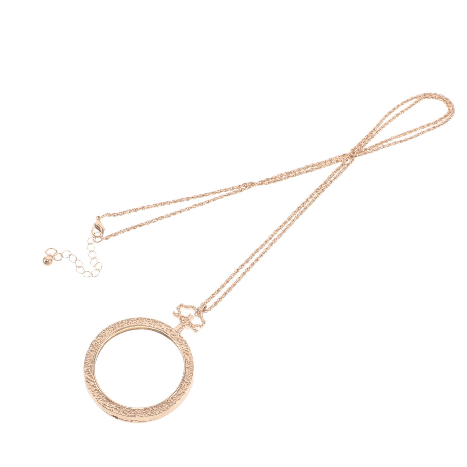 Collar con lupa de mano ligera redonda para estudiantes y trabajo