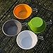 OUKENS 250ml Backpackers Cup Bowl, Portable Drop Protection Backpacking Bowl for Camping Hiking Tableware Cookware,Ultra Compact Camping Cookware (Orange)