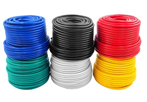 Câble primaire en cuivre CCA 14 AWG 6 couleurs pour connexion audio vidéo auto