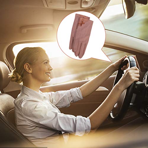 EXCEART 4 Pares de Mulheres Luvas Protetor Solar Antiderrapante Luvas de Verão Anti Luvas de Conduçã