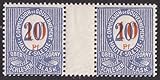 Nr. 11 ZW Goldhahn Oberschlesien Nr. 11 ZW postfrisch ** Zwischenstegpaar Briefmarken für Sammler