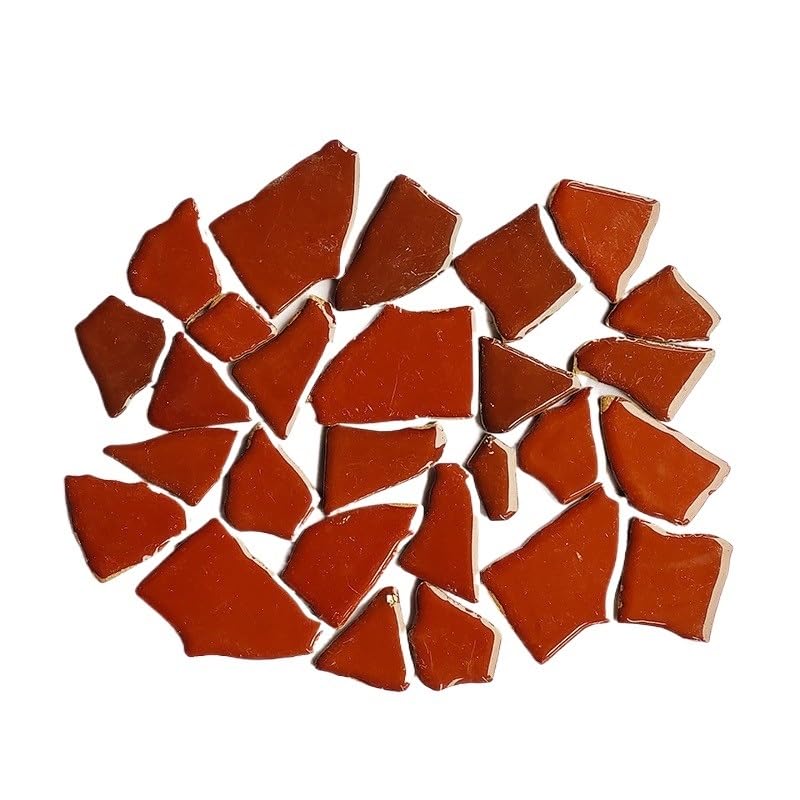 Tessere Mosaico Piastrelle in ceramica 14oz/397g (21-24 pezzi) Piastrelle a mosaico in ceramica Piastrelle for processi fai-da-te Mosaico Piastrelle (Color : Red)