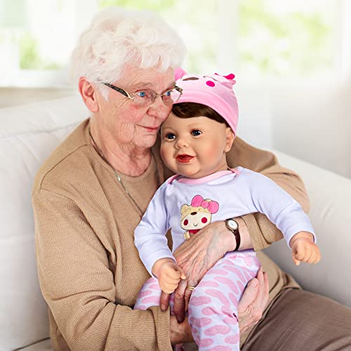 Assistex Reborn Baby Doll - 22" Lifelike Therapy Doll for Seniors with Dementia - Weighted, Soft Body, Realistic Newborn for Nursing Homes for Comfort and Relief - Gift for Elderly with Picture Book by Assistex - Used condition - US$57.07