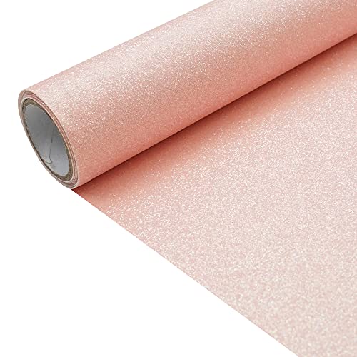 Baby Pink 11.8X 53 Inch (30 x 135 cm) Sparkly Superfine Glitter Leather Rolls Shiny Faux Fabric Canvas Perfect for Craft DIY Handmade Projects Patchwork Bow Earring Craft Key Chain
