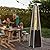 FOOWIN Patio Heater,48,000 BTU Outdoor Patio Heater with Wheels,Propane Patio Heater w/Waterproof Cover & Gloves,Quartz Glass Tube Pyramid Patio Heater for Outdoor Use,Party,Backyard,Garden,Bronze